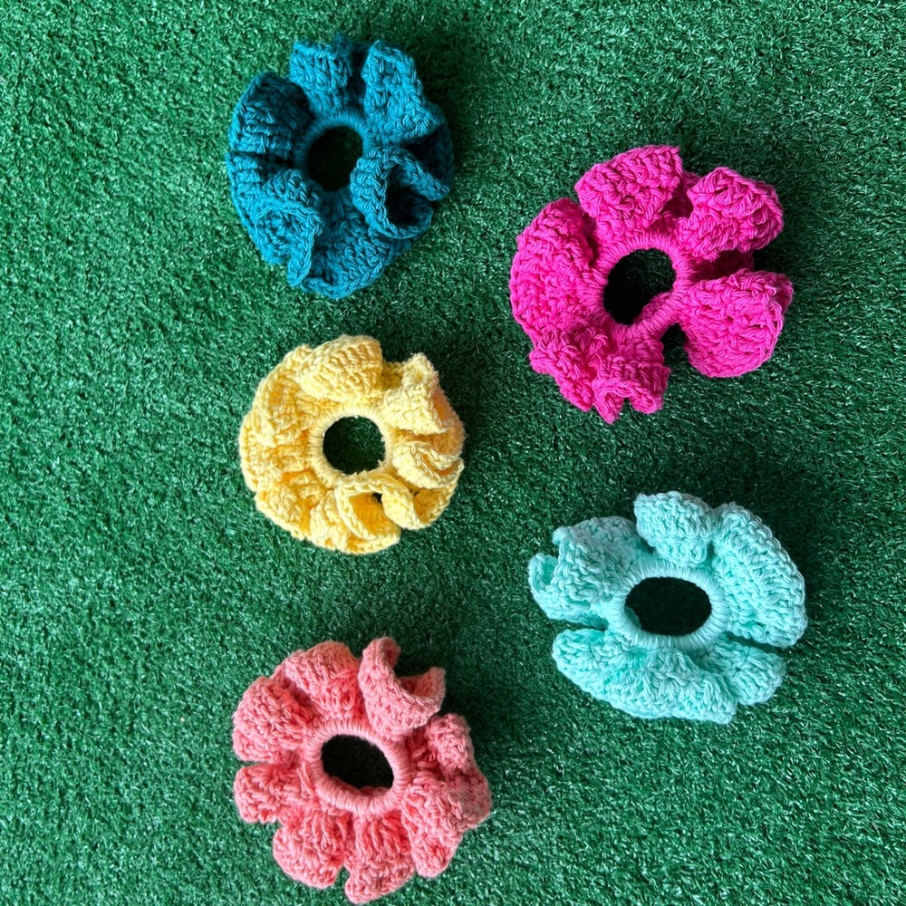 Colorful  Hair Scrunchies Set